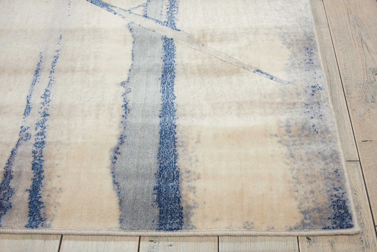 Sunset ST18 Ivory Blue Area Rug-Area Rug-The Rug Truck-The Rug Truck