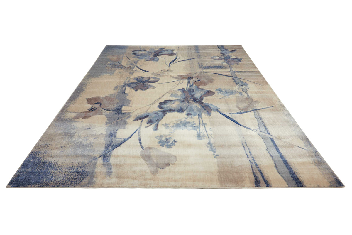 Sunset ST18 Ivory Blue Area Rug-Area Rug-The Rug Truck-The Rug Truck