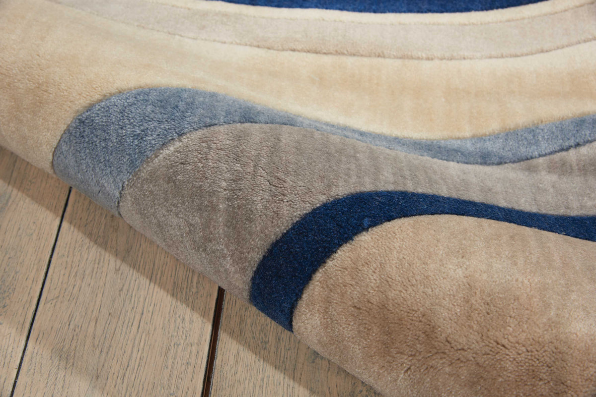 Sunset ST81 Ivory Blue Area Rug-Area Rug-The Rug Truck-The Rug Truck