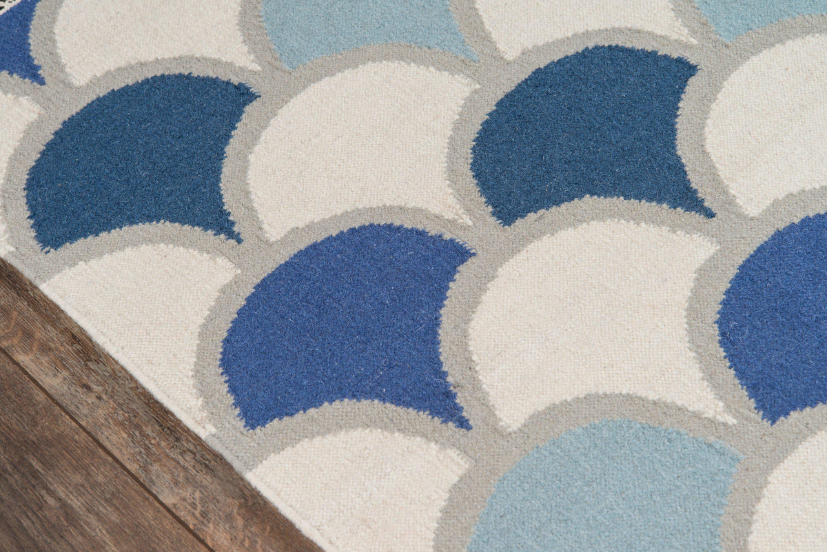 Novogratz Topanga TOP-2 Blue Area Rug ( 7&#39;6&quot; X 9&#39;6&quot;)