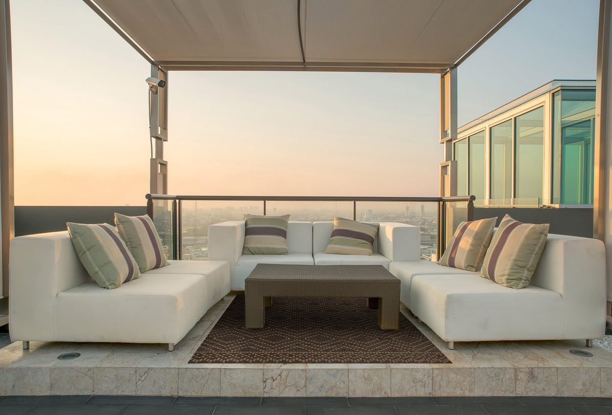 Trisha Yearwood Home Gather - Sidra Border - Pebble/Natural-Area Rug-Trisha Yearwood Home-The Rug Truck