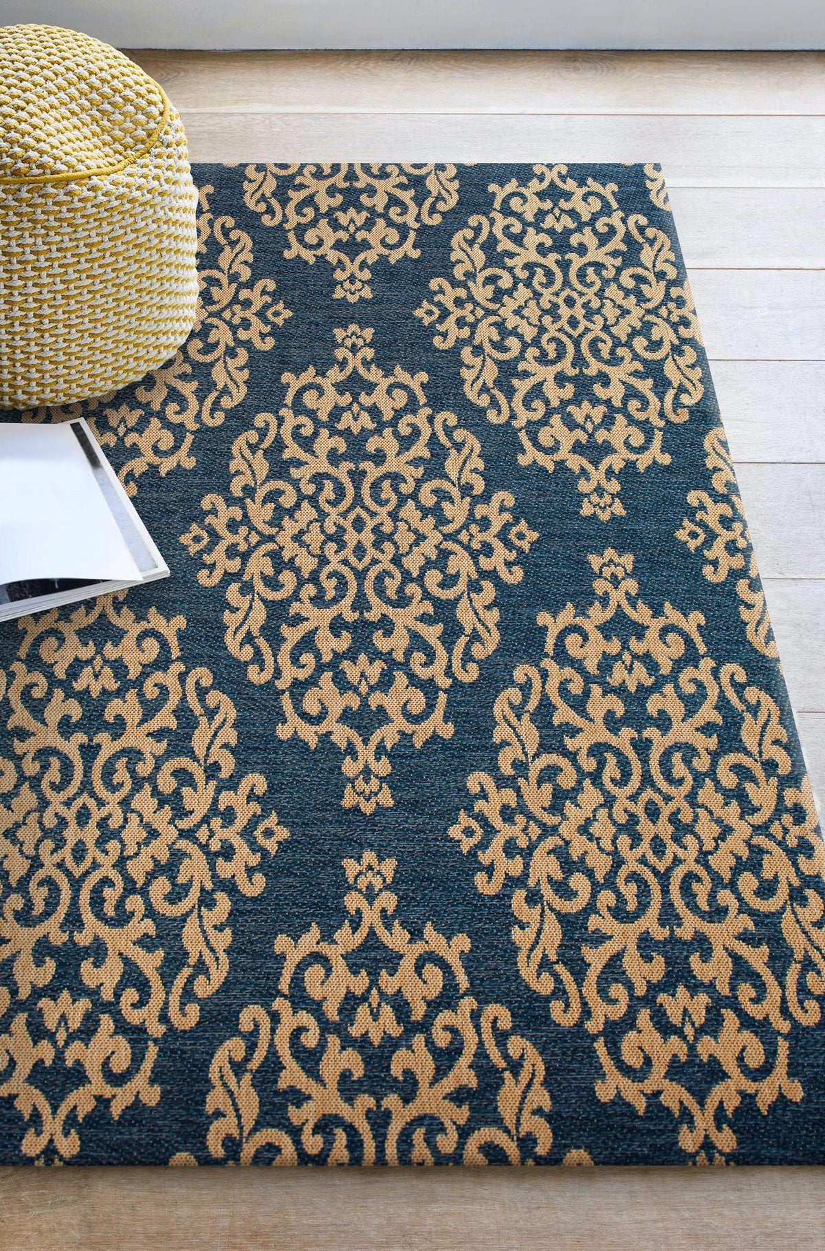 Trisha Yearwood Home Gather - Temptation - Cobalt/Natural-Area Rug-Trisha Yearwood Home-The Rug Truck