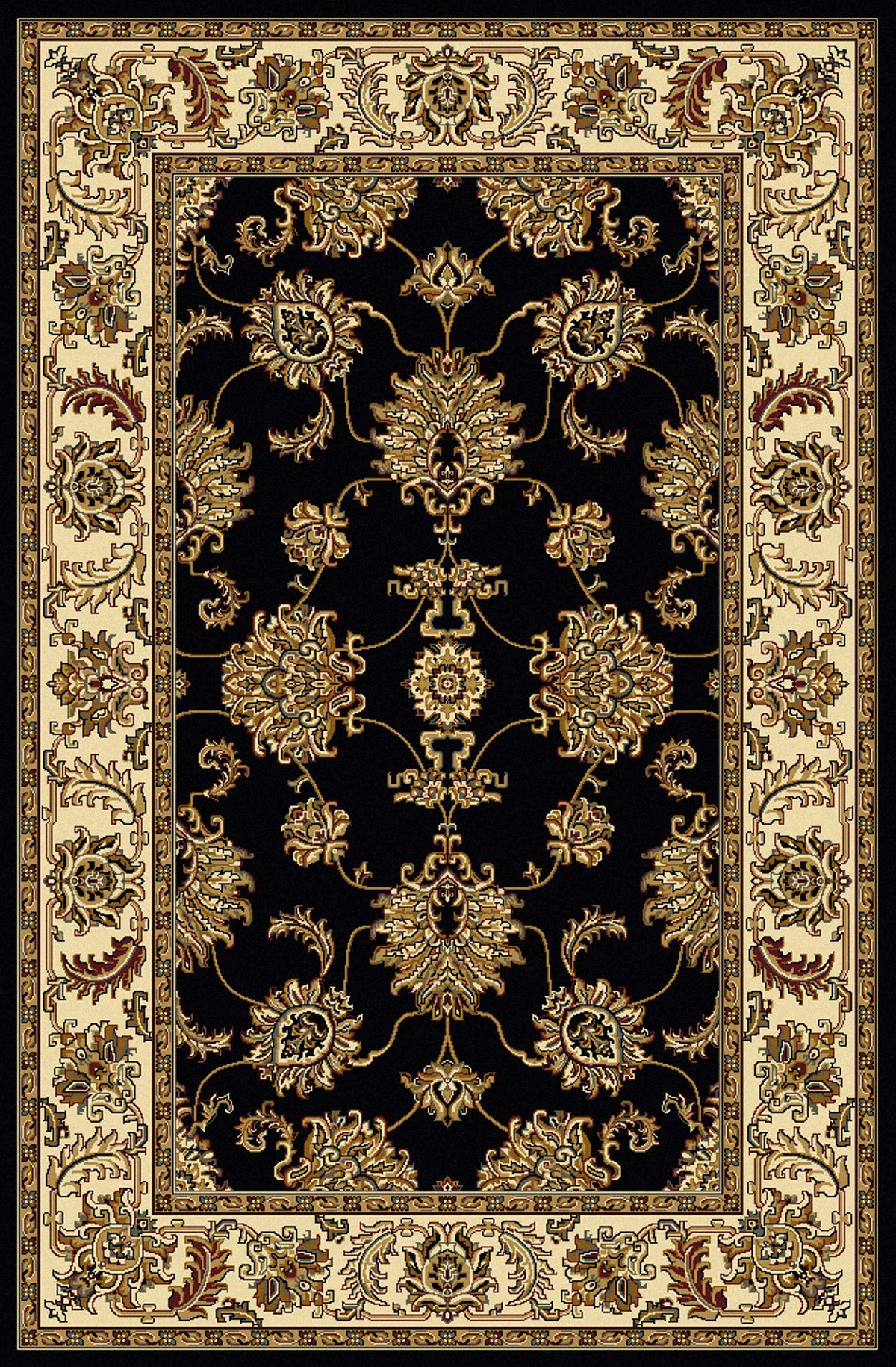 Tesoro 1330 Black Area Rug (2&#39;2 X 8&#39;)