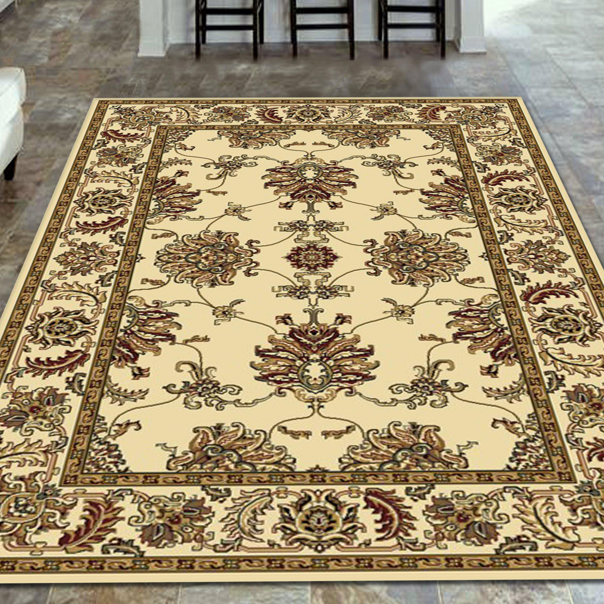 Tesoro 1330 Ivory Area Rug (7&#39;9 X 11&#39;6)