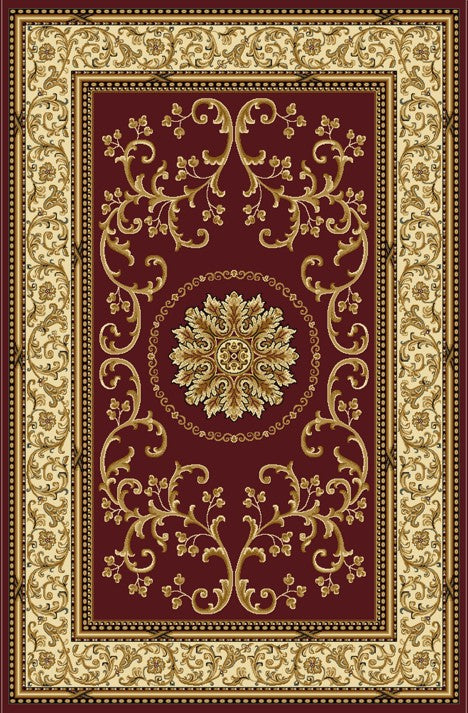 Tesoro 1419 Burgundy Area Rug (2&#39;2 X 8&#39;)