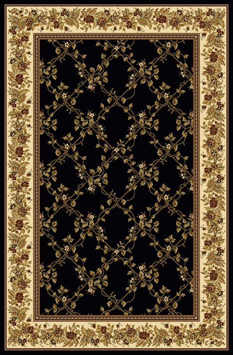 Tesoro 1427 Black Area Rug (7&#39;9 X 11&#39;6)