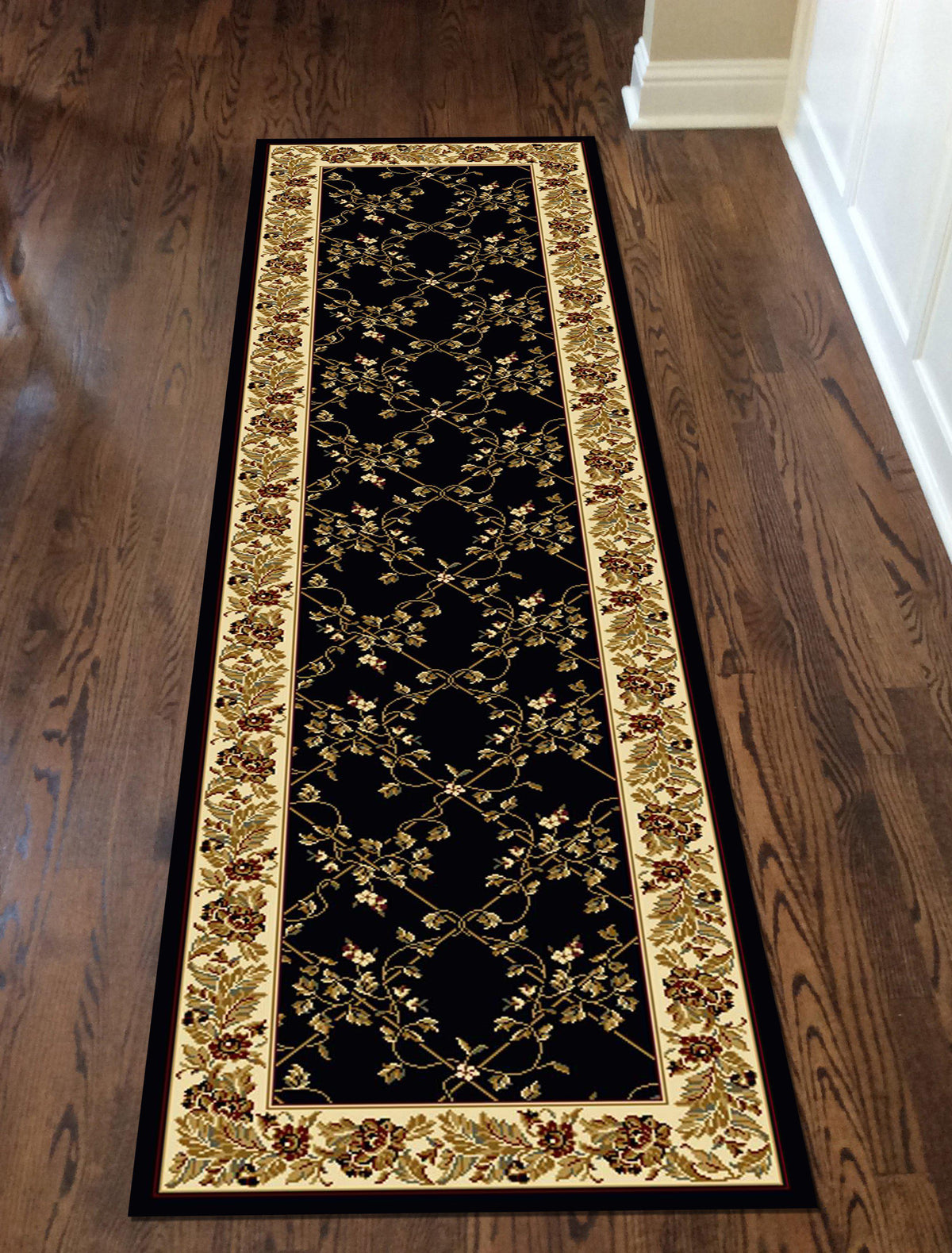 Tesoro 1427 Black Area Rug (2&#39;2 X 8&#39;)