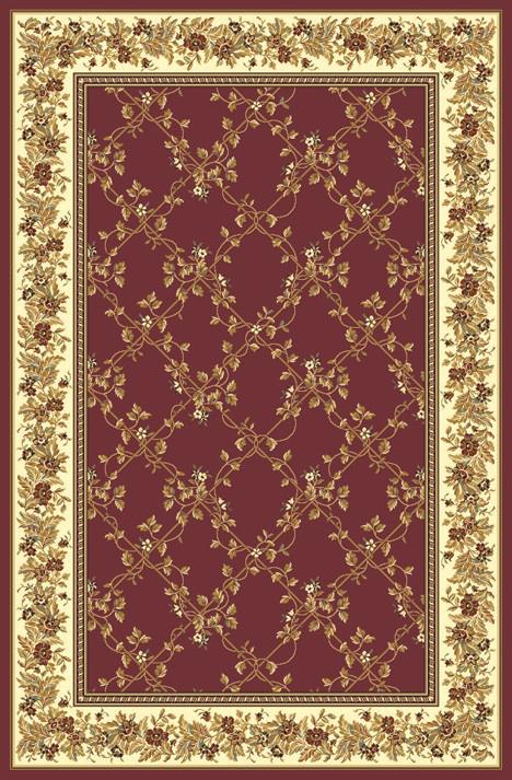 Tesoro 1427 Burgundy Area Rug (7&#39;9 X 11&#39;6)