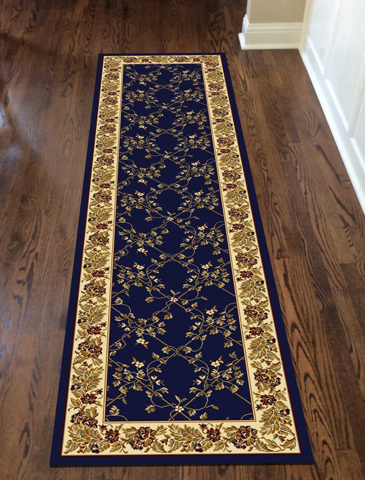 Tesoro 1427 Navy Area Rug (2&#39;2 X 8&#39;)