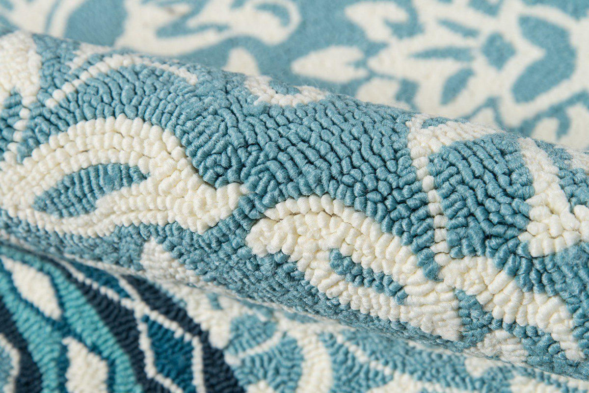 Madcap Cottage by Momeni Under A Loggia Rokeby Road Blue Indoor/Outdoor Area Rug-Area Rug-Momeni-The Rug Truck