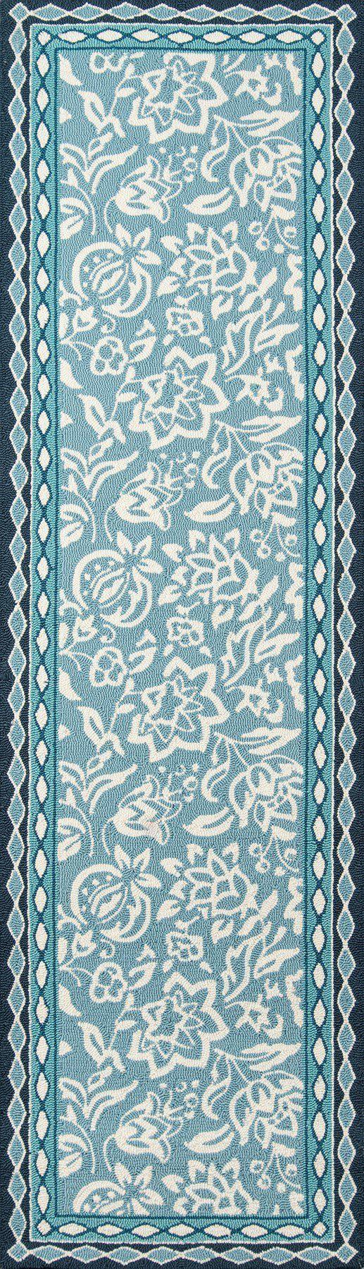 Madcap Cottage by Momeni Under A Loggia Rokeby Road Blue Indoor/Outdoor Area Rug-Area Rug-Momeni-The Rug Truck