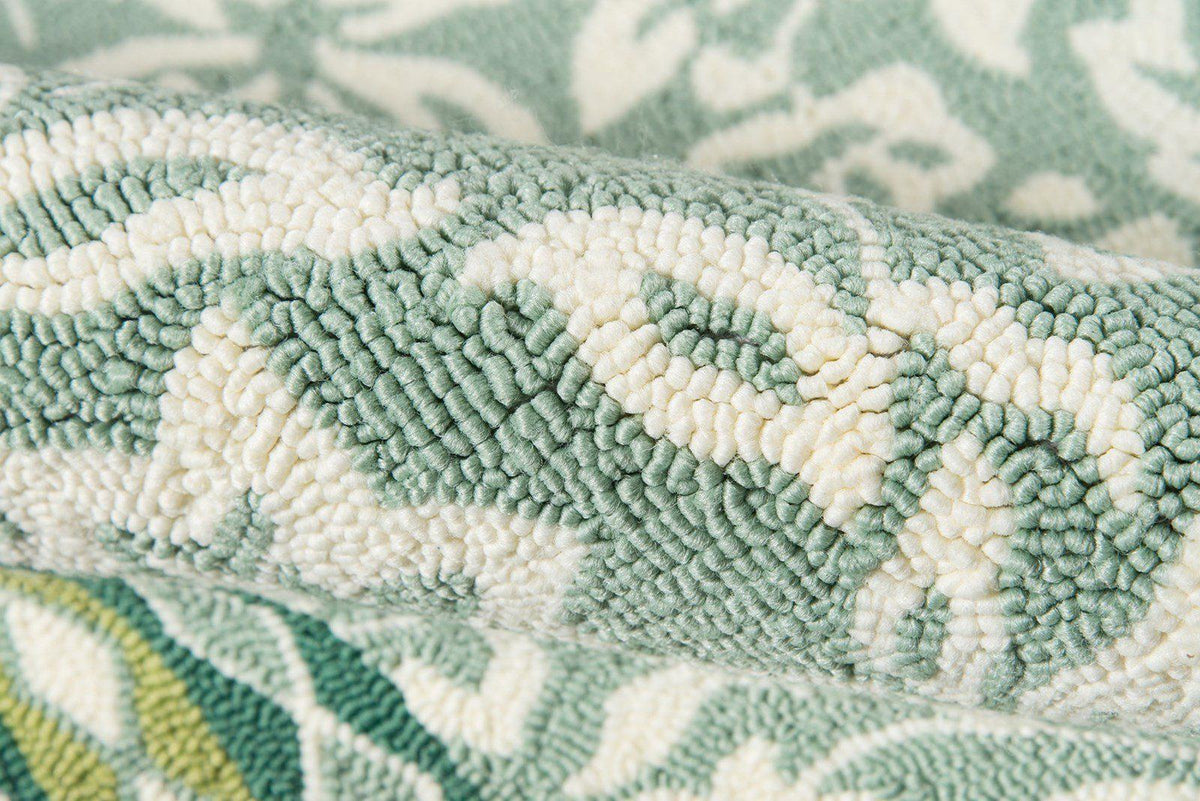 Madcap Cottage by Momeni Under A Loggia Rokeby Road Green Indoor/Outdoor Area Rug-Area Rug-Momeni-The Rug Truck