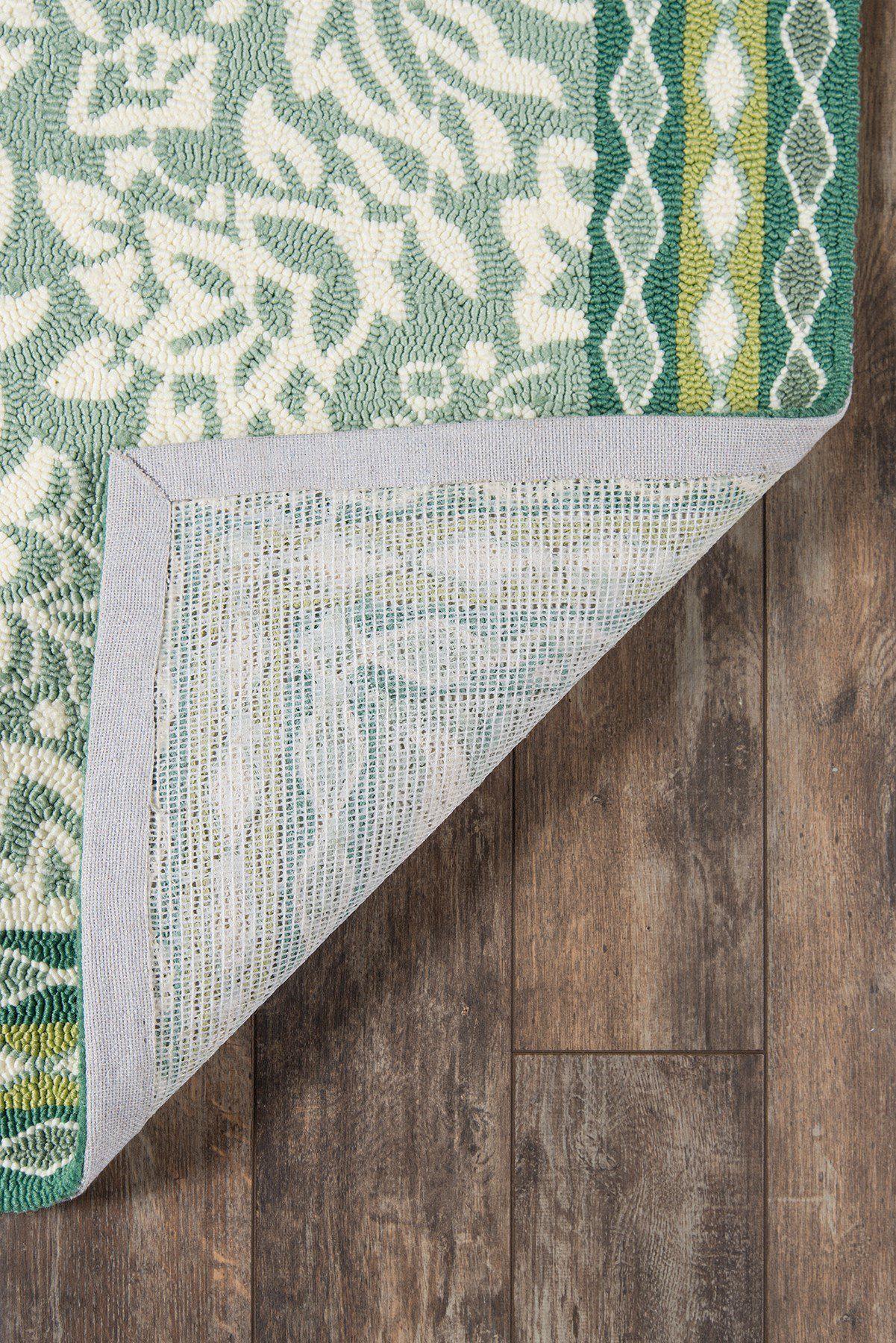 Madcap Cottage by Momeni Under A Loggia Rokeby Road Green Indoor/Outdoor Area Rug-Area Rug-Momeni-The Rug Truck