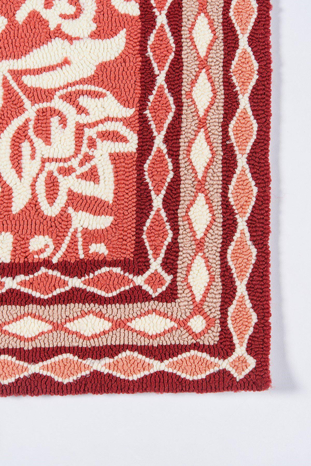 Madcap Cottage by Momeni Under A Loggia Rokeby Road Red Indoor/Outdoor Area Rug-Area Rug-Momeni-The Rug Truck