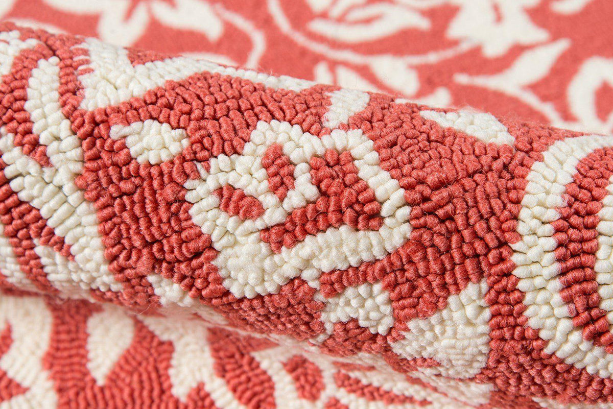 Madcap Cottage by Momeni Under A Loggia Rokeby Road Red Indoor/Outdoor Area Rug-Area Rug-Momeni-The Rug Truck