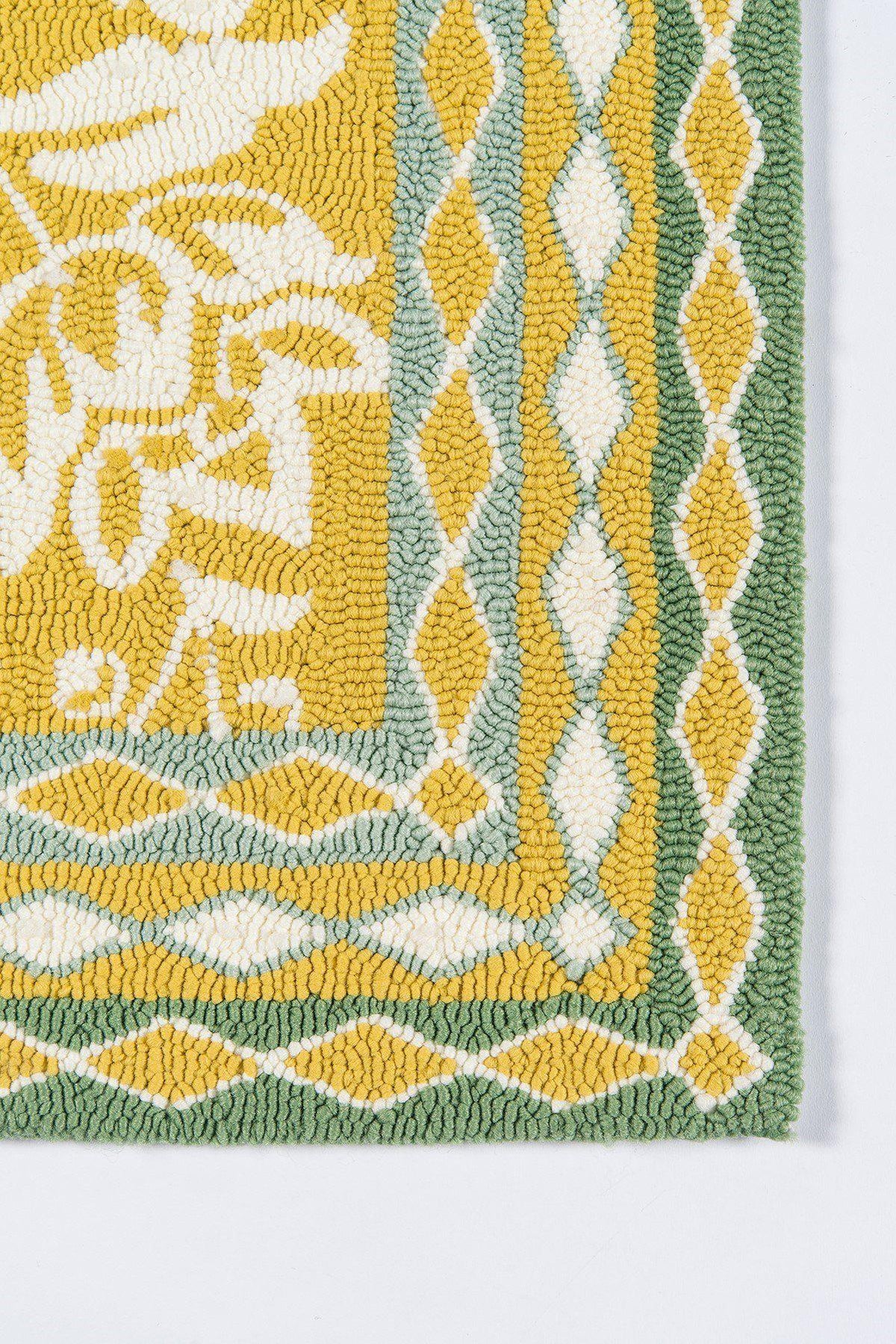 Madcap Cottage by Momeni Under A Loggia Rokeby Road Yellow Indoor/Outdoor Area Rug-Area Rug-Momeni-The Rug Truck