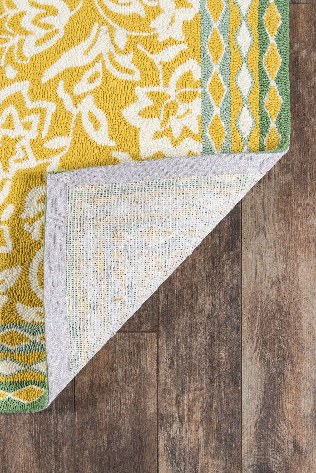 Madcap Cottage by Momeni Under A Loggia Rokeby Road Yellow Indoor/Outdoor Area Rug-Area Rug-Momeni-The Rug Truck