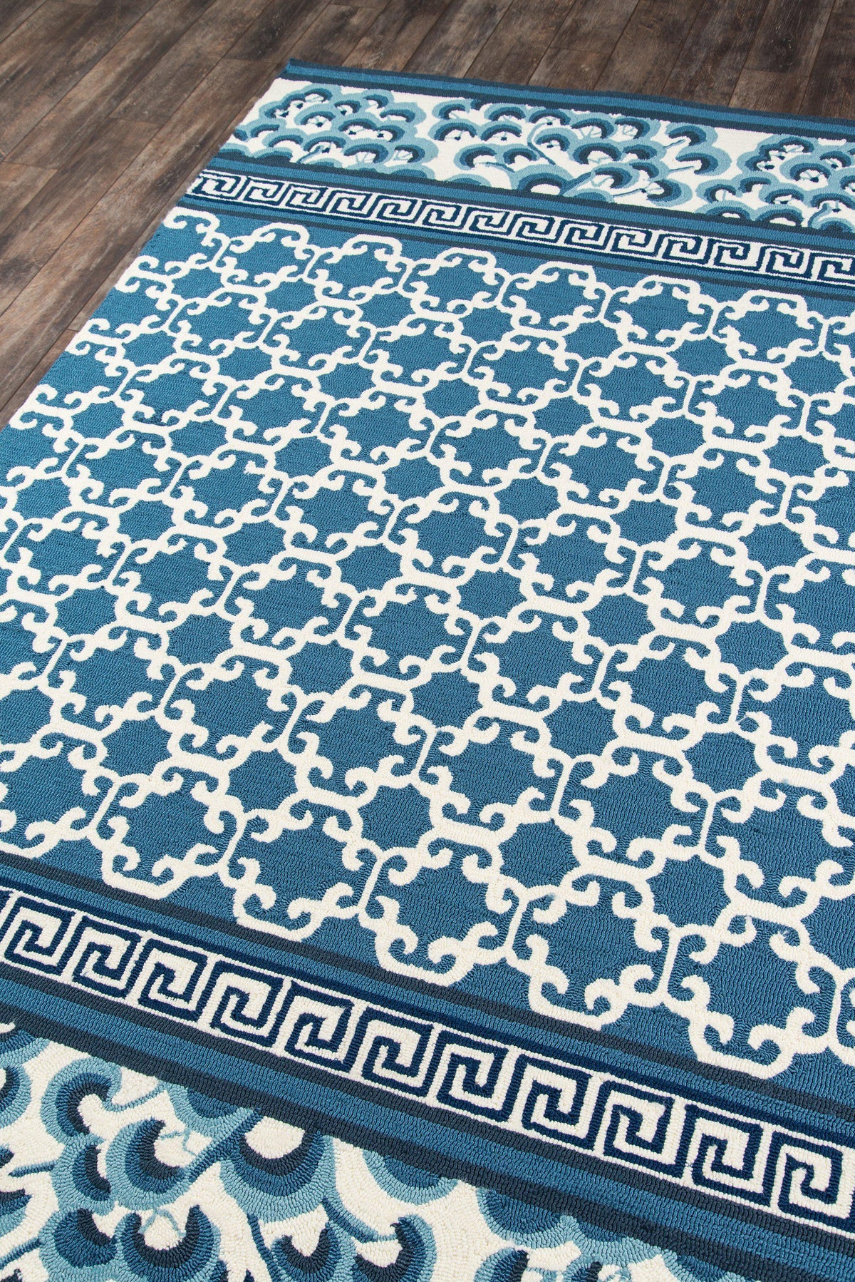 Madcap Cottage by Momeni Under A Loggia Montserrat Navy Indoor/Outdoor Area Rug-Area Rug-Momeni-The Rug Truck