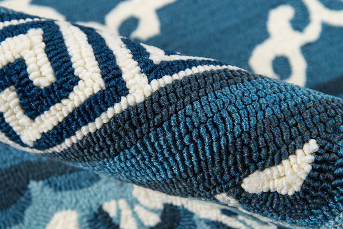 Madcap Cottage by Momeni Under A Loggia Montserrat Navy Indoor/Outdoor Area Rug-Area Rug-Momeni-The Rug Truck