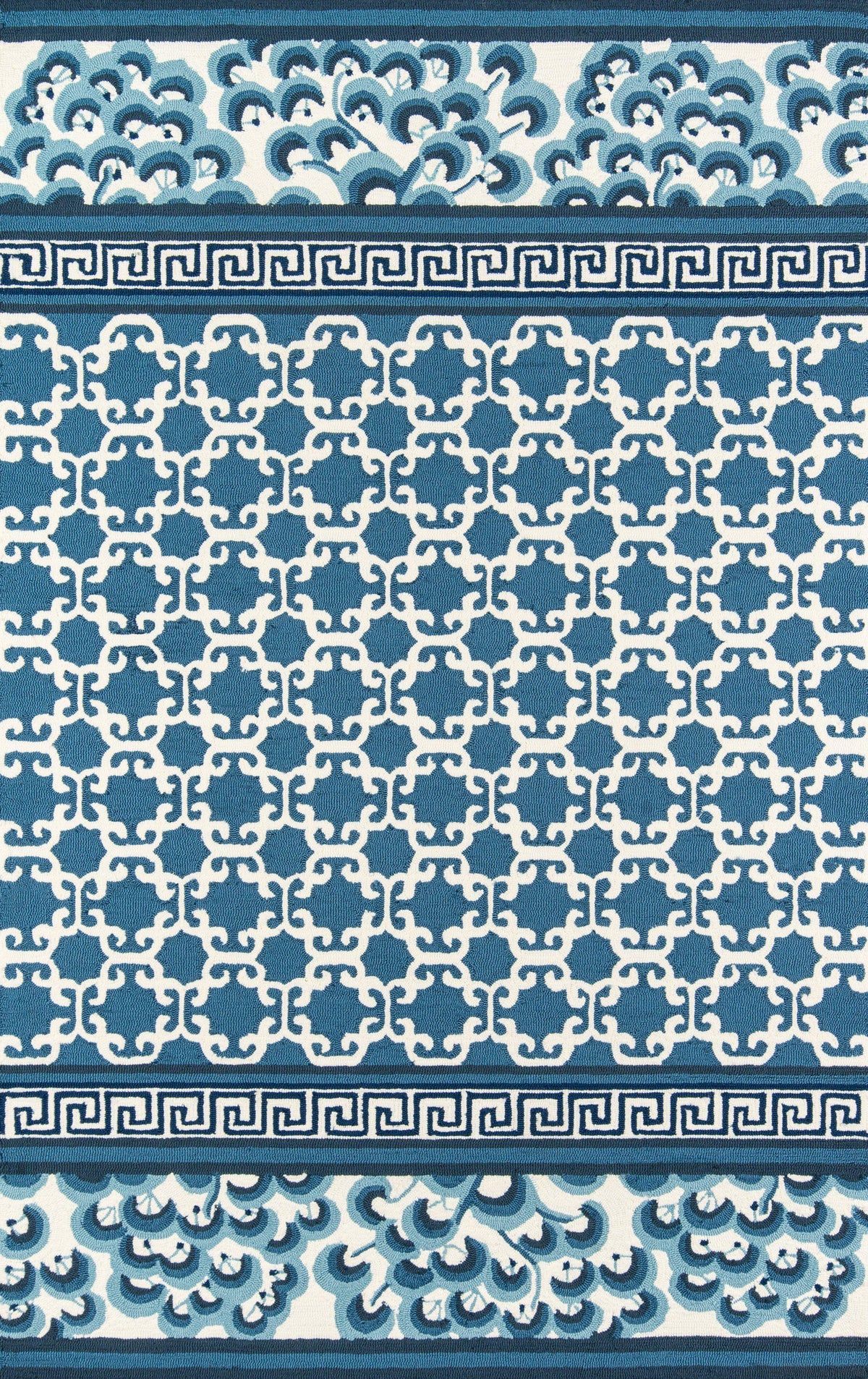 Madcap Cottage by Momeni Under A Loggia Montserrat Navy Indoor/Outdoor Area Rug-Area Rug-Momeni-2&#39; X 3&#39;-The Rug Truck