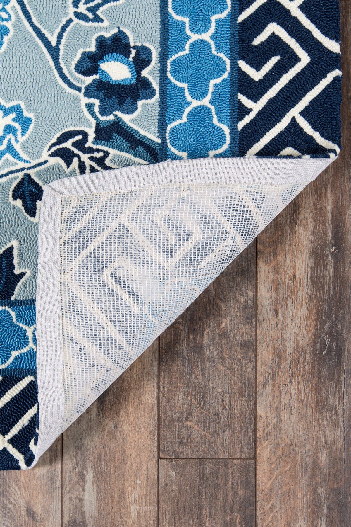 Madcap Cottage by Momeni Under A Loggia Blossom Dearie Blue Indoor/Outdoor Area Rug-Area Rug-Momeni-The Rug Truck