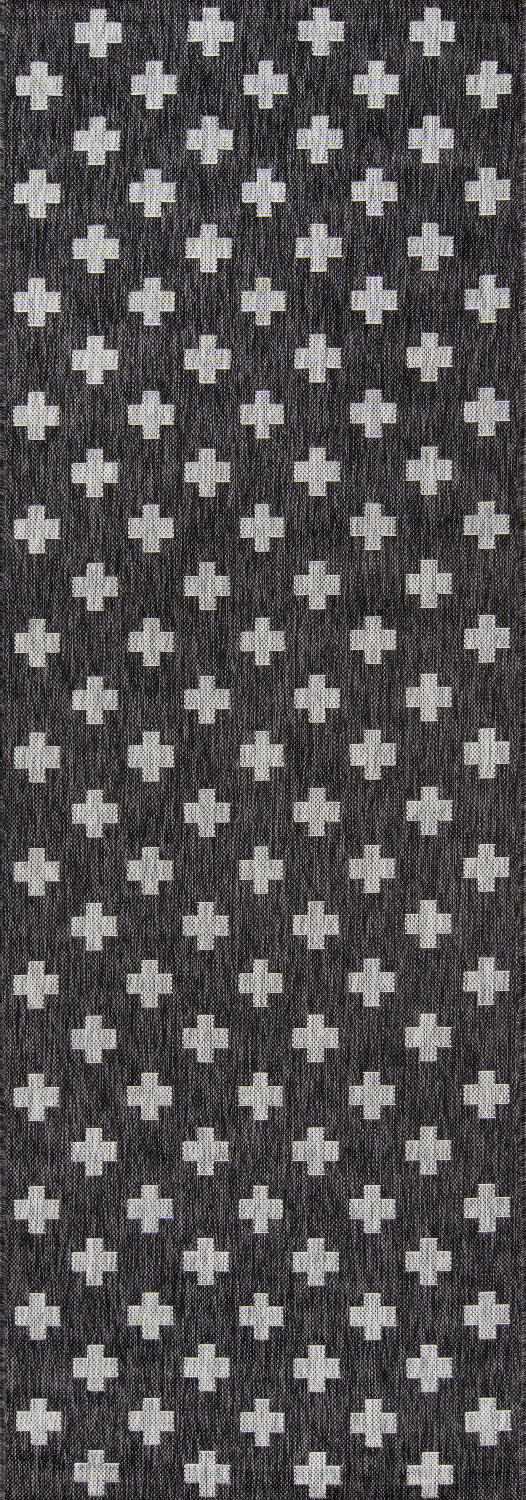 Novogratz Villa VI-01 Charcoal Area Rug ( 2&#39; X 6&#39; Runner)