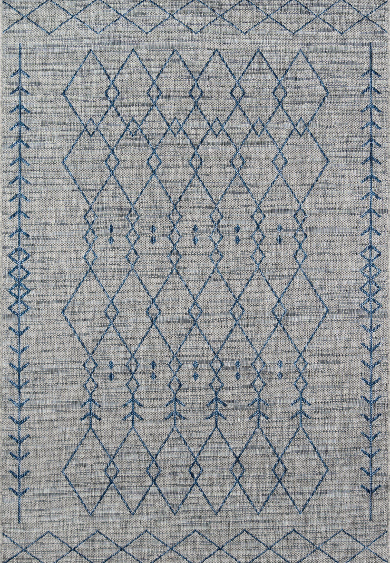 Novogratz Villa VI-08 Grey Area Rug ( 6'7" X 9'6")