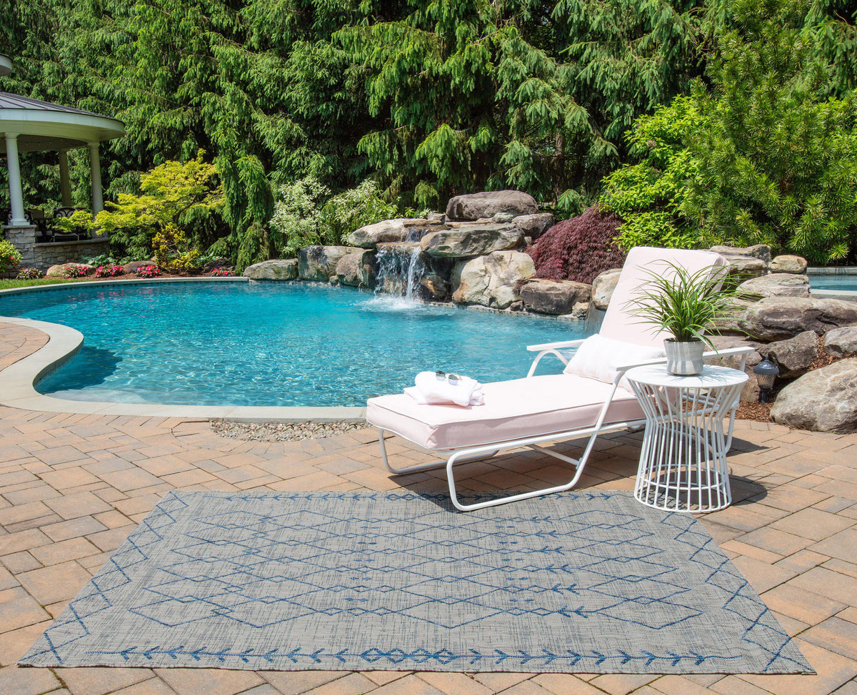 Novogratz Villa VI-08 Grey Area Rug ( 6&#39;7&quot; X 9&#39;6&quot;)