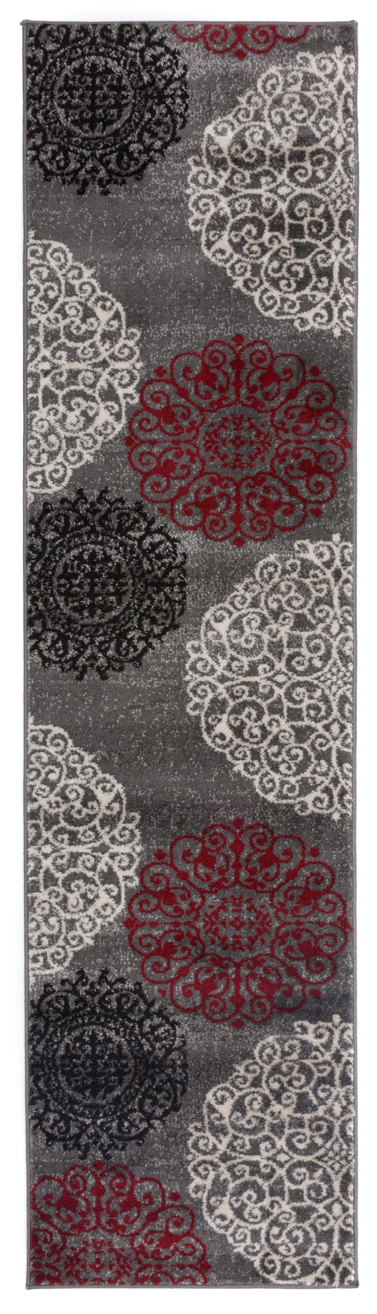 Toscana 303 Red Area Rug-Area Rug-World Rug Gallery-2&#39; x 7&#39;2&quot;-The Rug Truck
