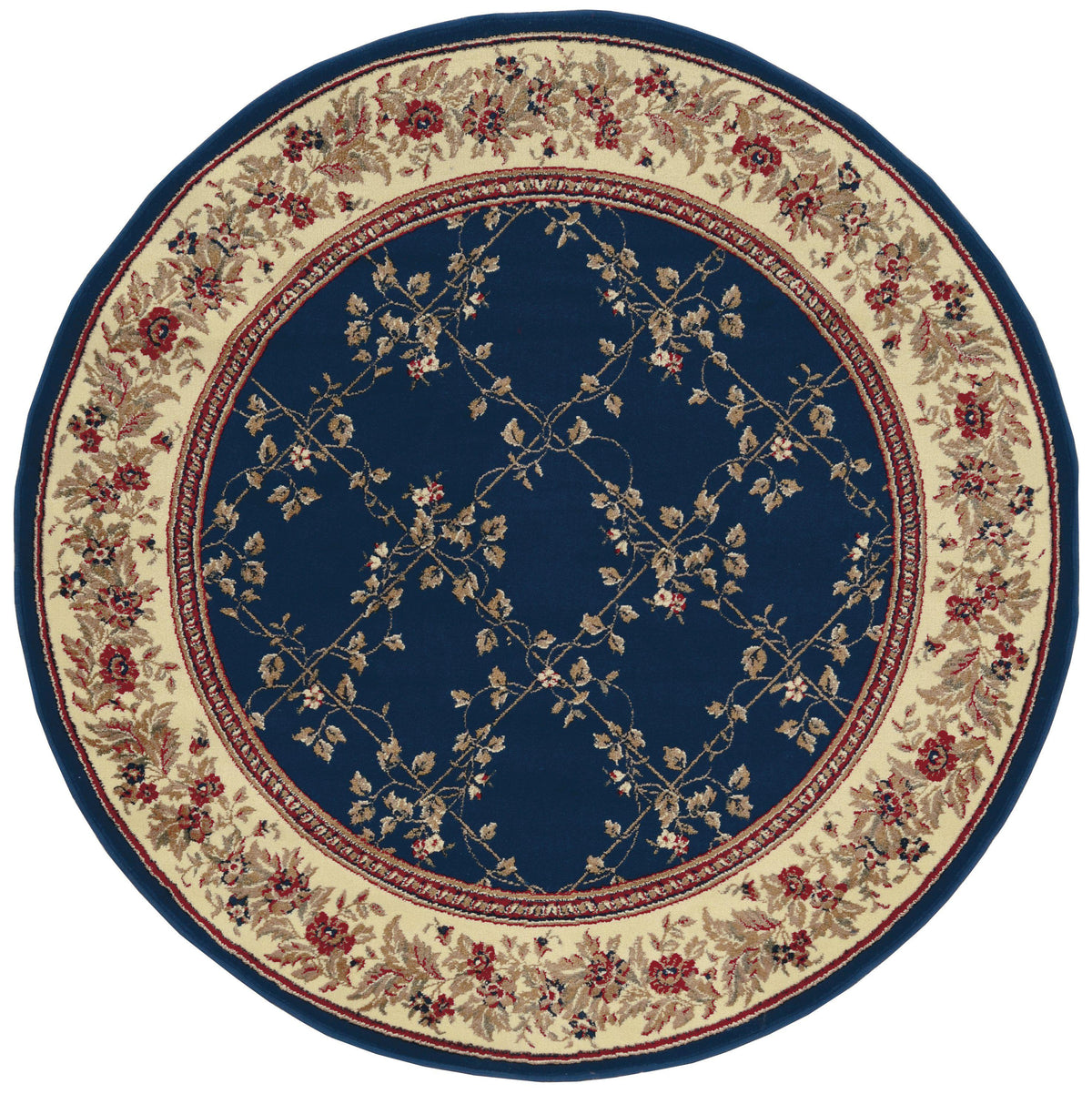Vozza 1590 Navy Area Rug (5&#39;3 round)