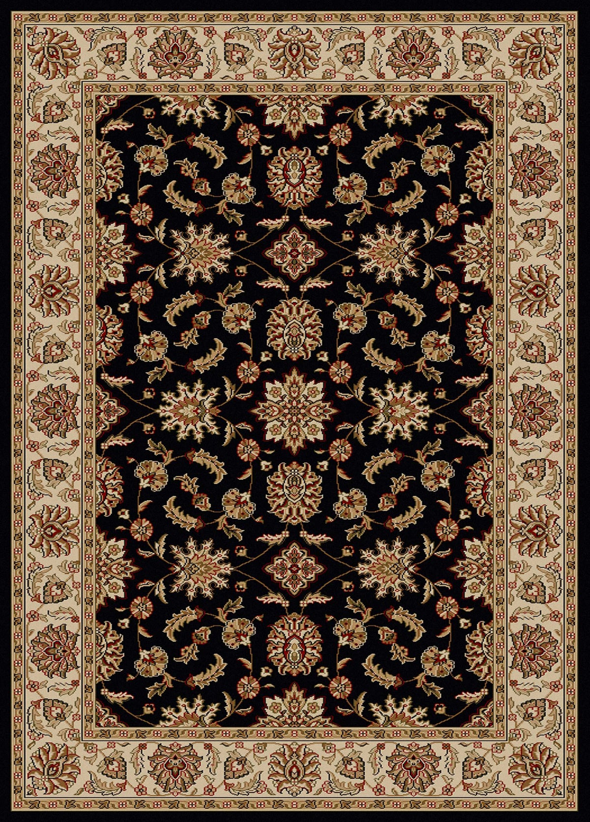 Vozza 1592 Black Area Rug (7&#39;9 X 11&#39;)
