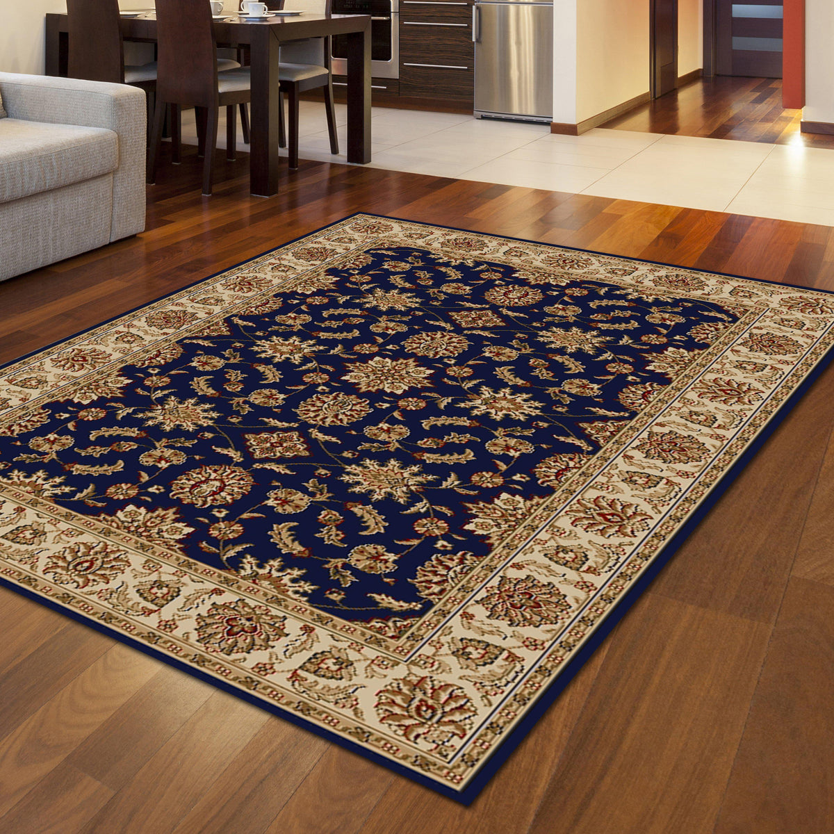 Vozza 1592 Navy Area Rug (7&#39;9 X 11&#39;)