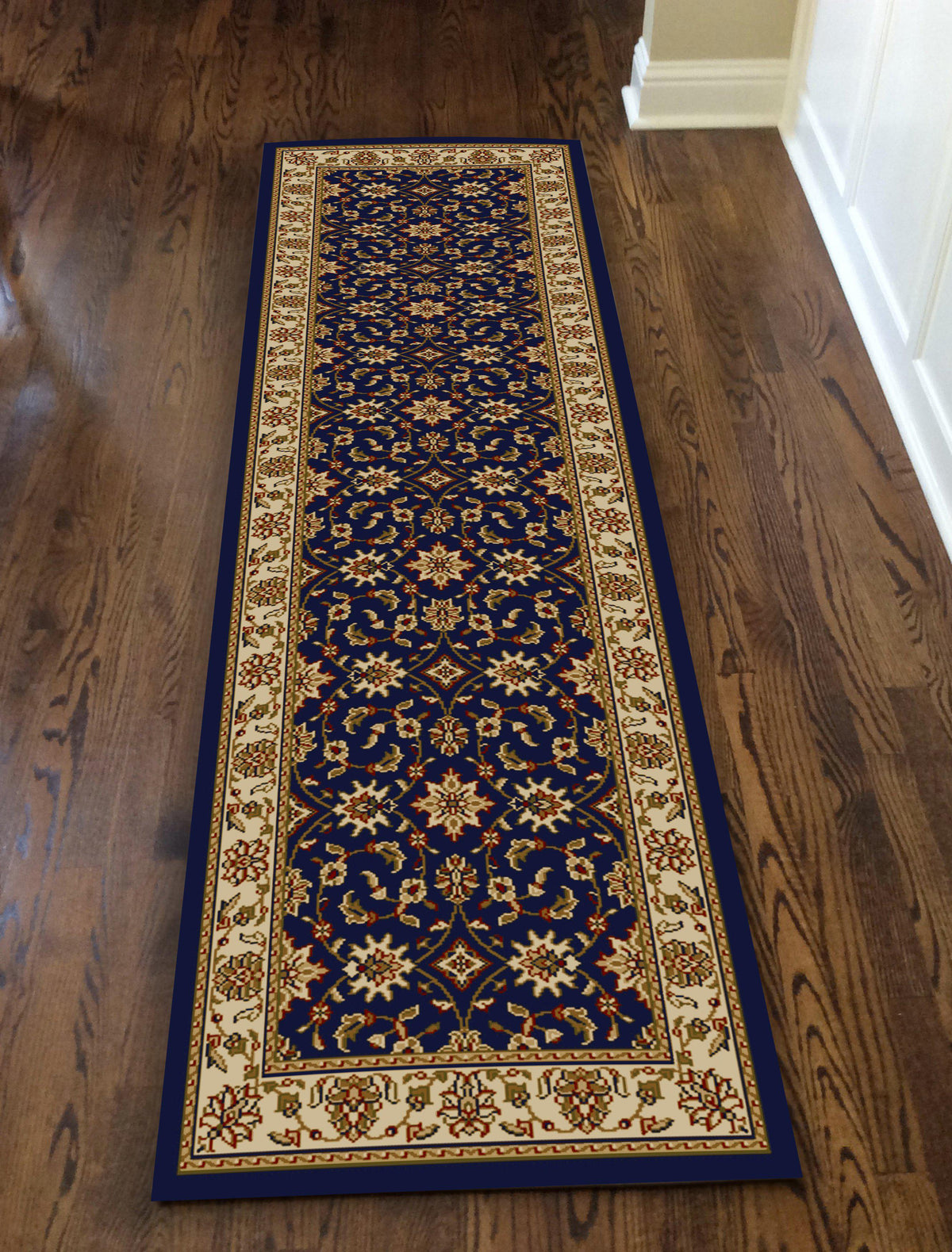 Vozza 1592 Navy Area Rug (2&#39;2 X 7&#39;7)