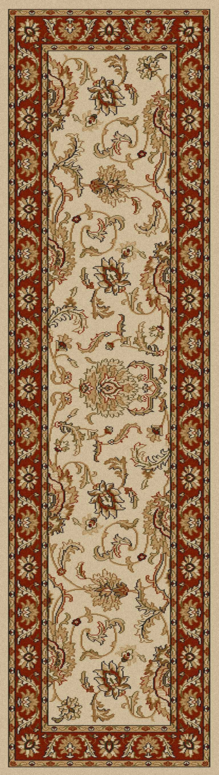Vozza 1621 Ivory Area Rug (2&#39;2 X 7&#39;7)