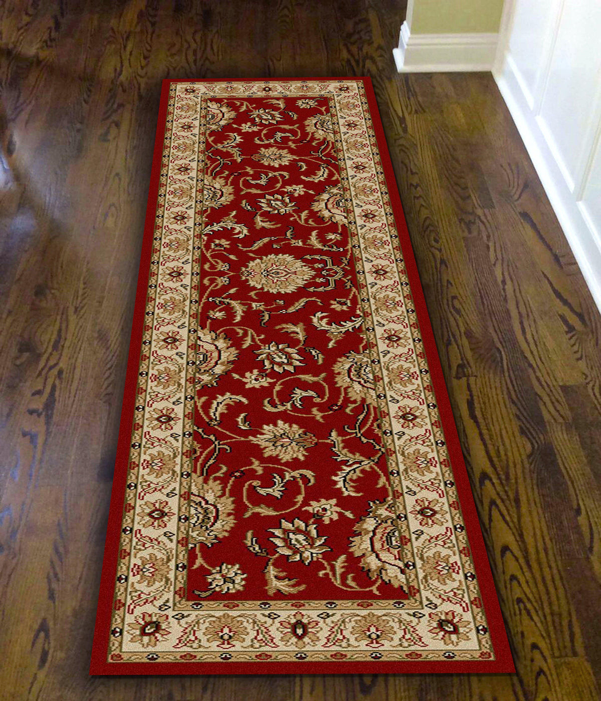 Vozza 1621 Red Area Rug (2&#39;2 X 7&#39;7)