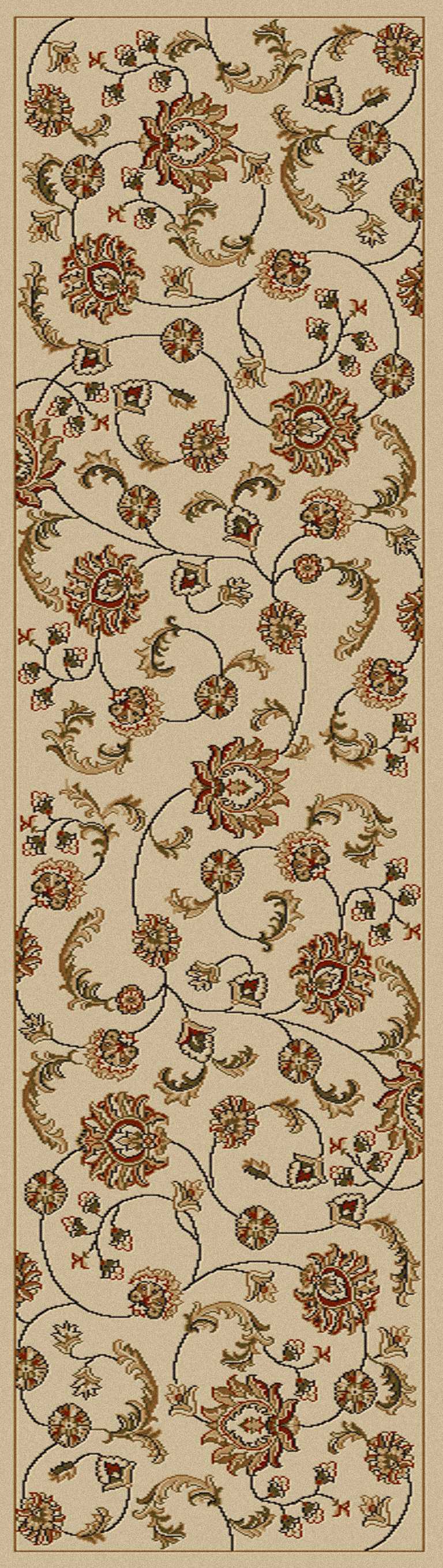 Vozza 1835 Ivory Area Rug (2&#39;2 X 7&#39;7)
