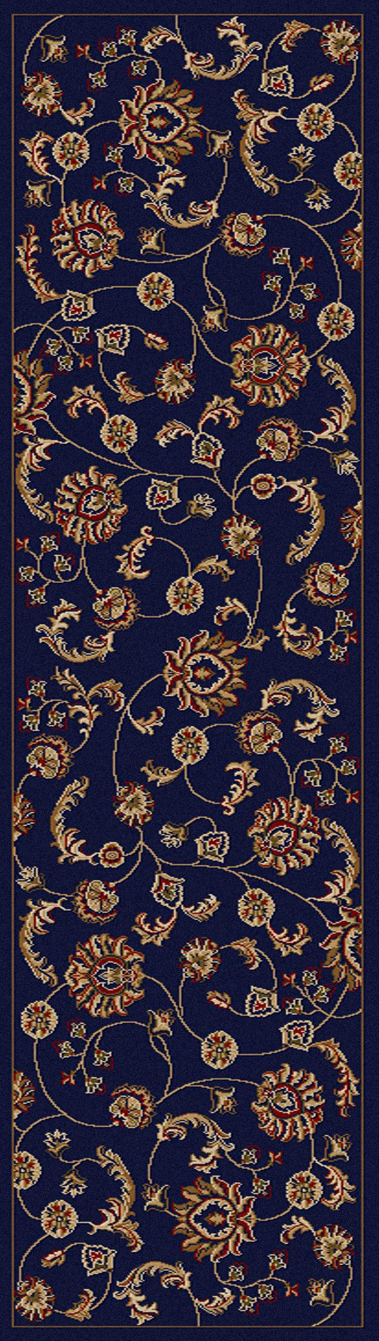 Vozza 1835 Navy Area Rug (2&#39;2 X 7&#39;7)