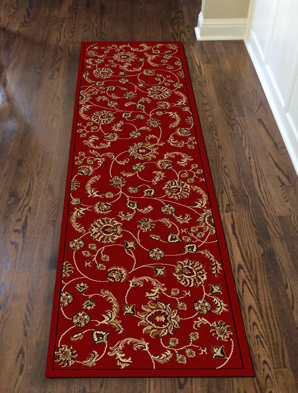 Vozza 1835 Red Area Rug (2&#39;2 X 7&#39;7)