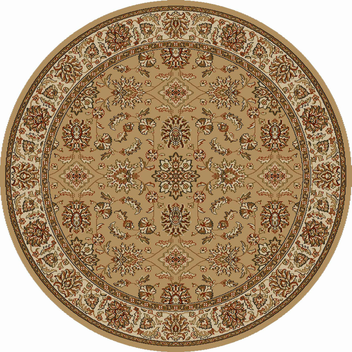 Vozza 1592 Beige Area Rug (5&#39;3 ROUND)
