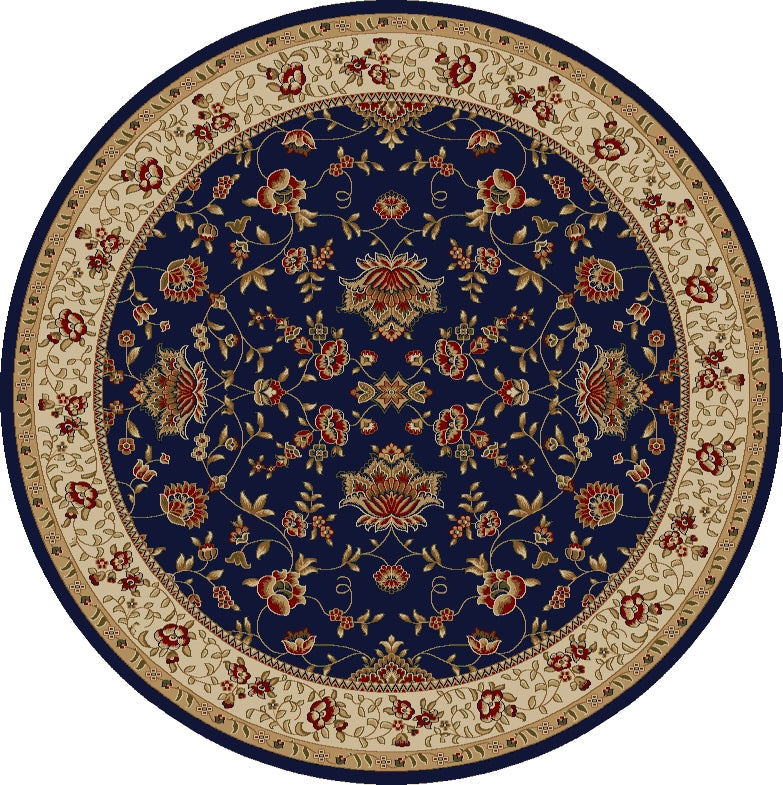 Vozza 1597 Navy Area Rug (5&#39;3 ROUND)
