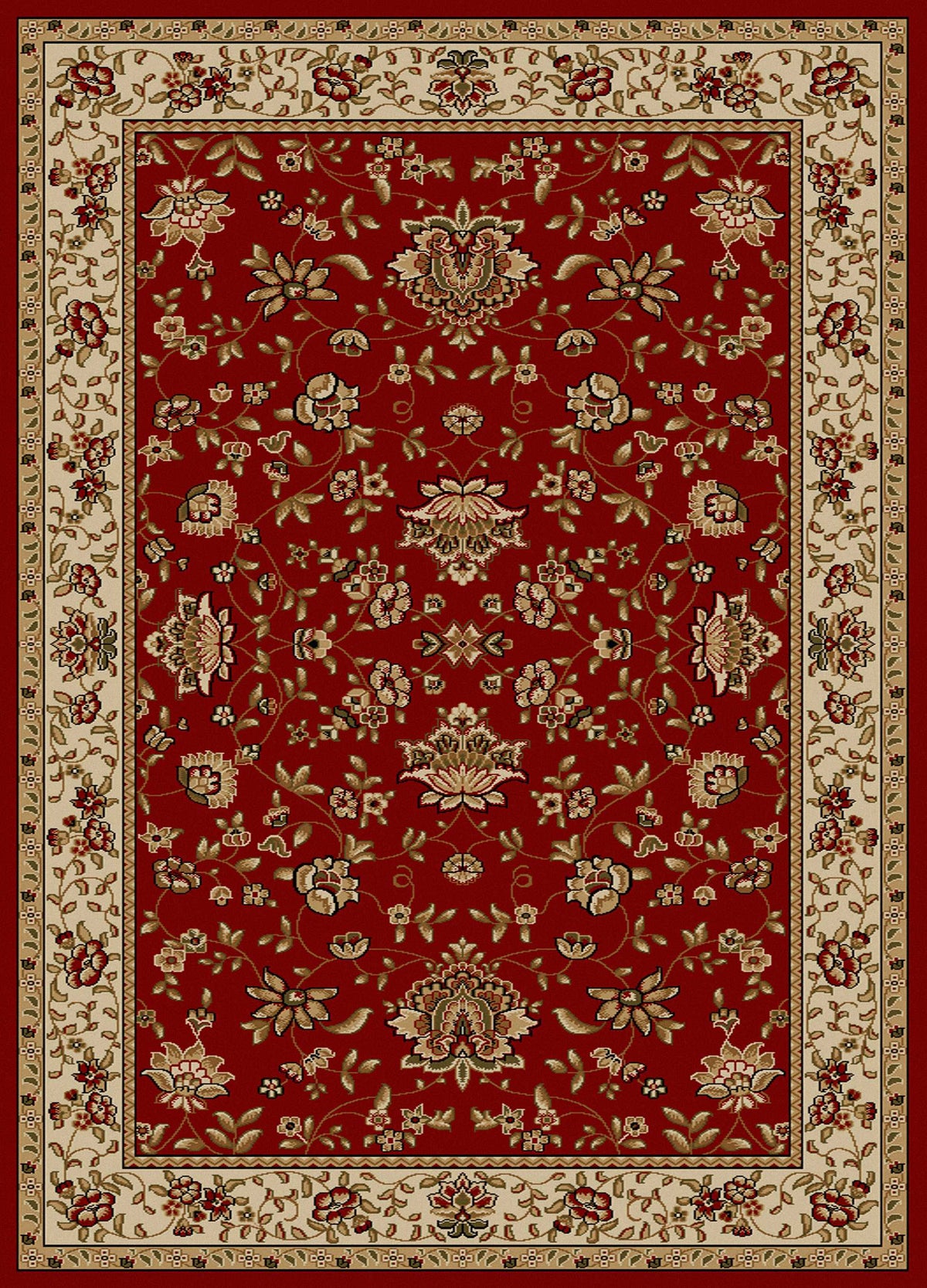 Vozza 1597 Red Area Rug (7&#39;9 X 11&#39;)