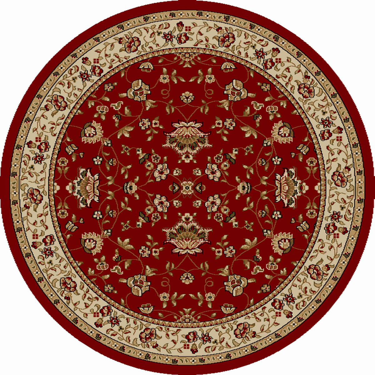 Vozza 1597 Red Area Rug (5&#39;3 ROUND)