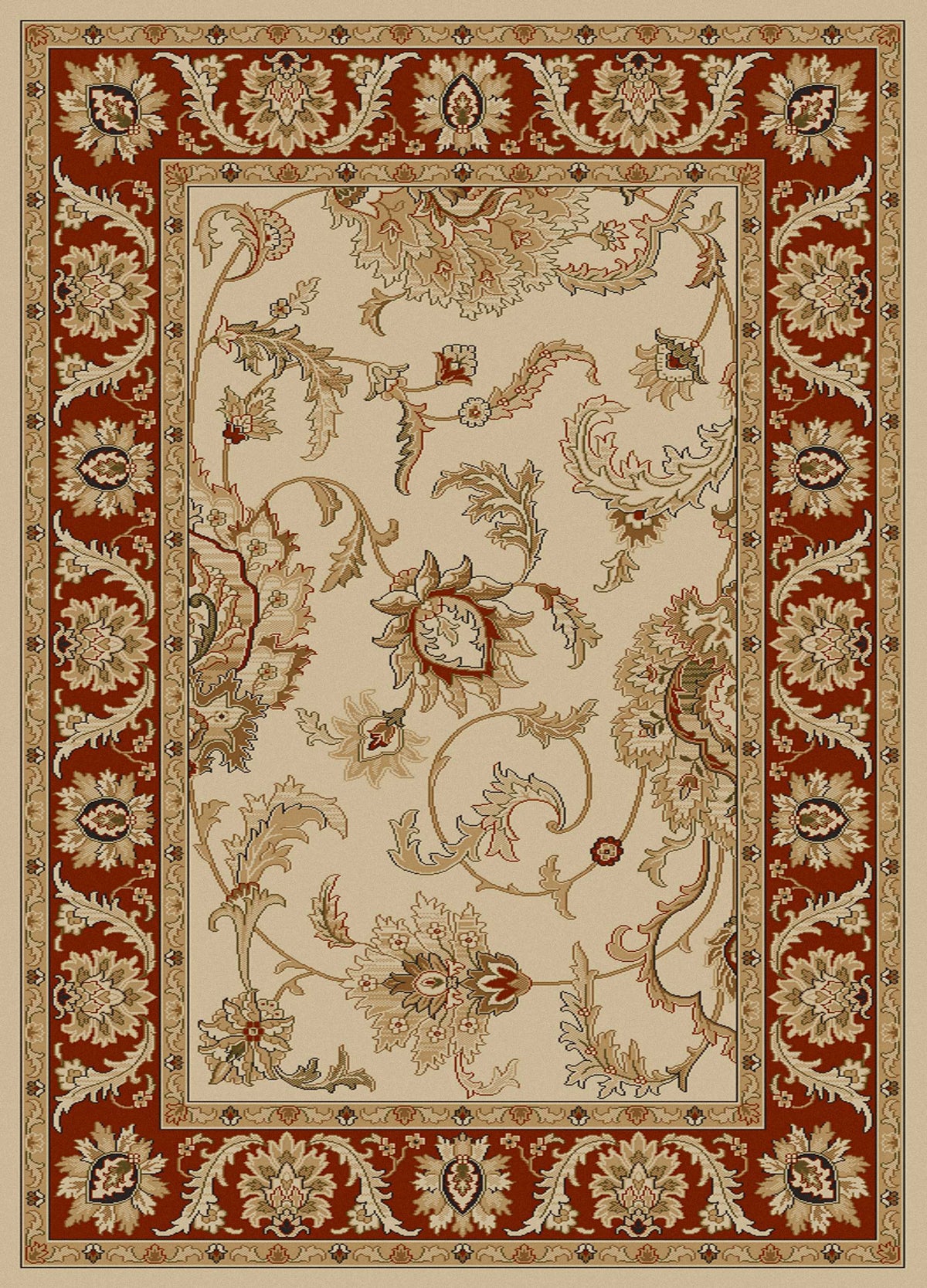 Vozza 1621 Ivory Area Rug (7&#39;9 X 11&#39;)