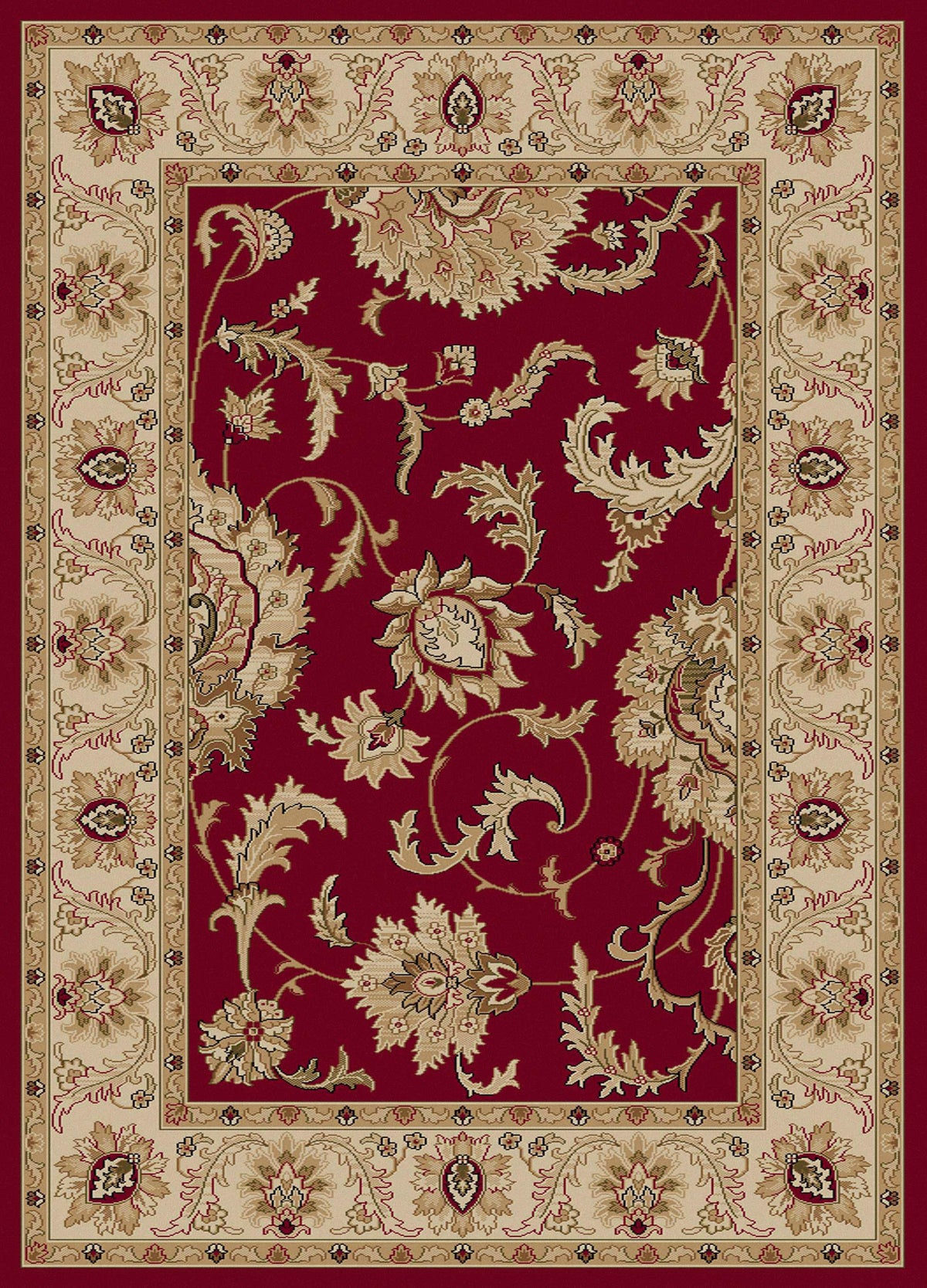 Vozza 1621 Red Area Rug (7&#39;9 X 11&#39;)