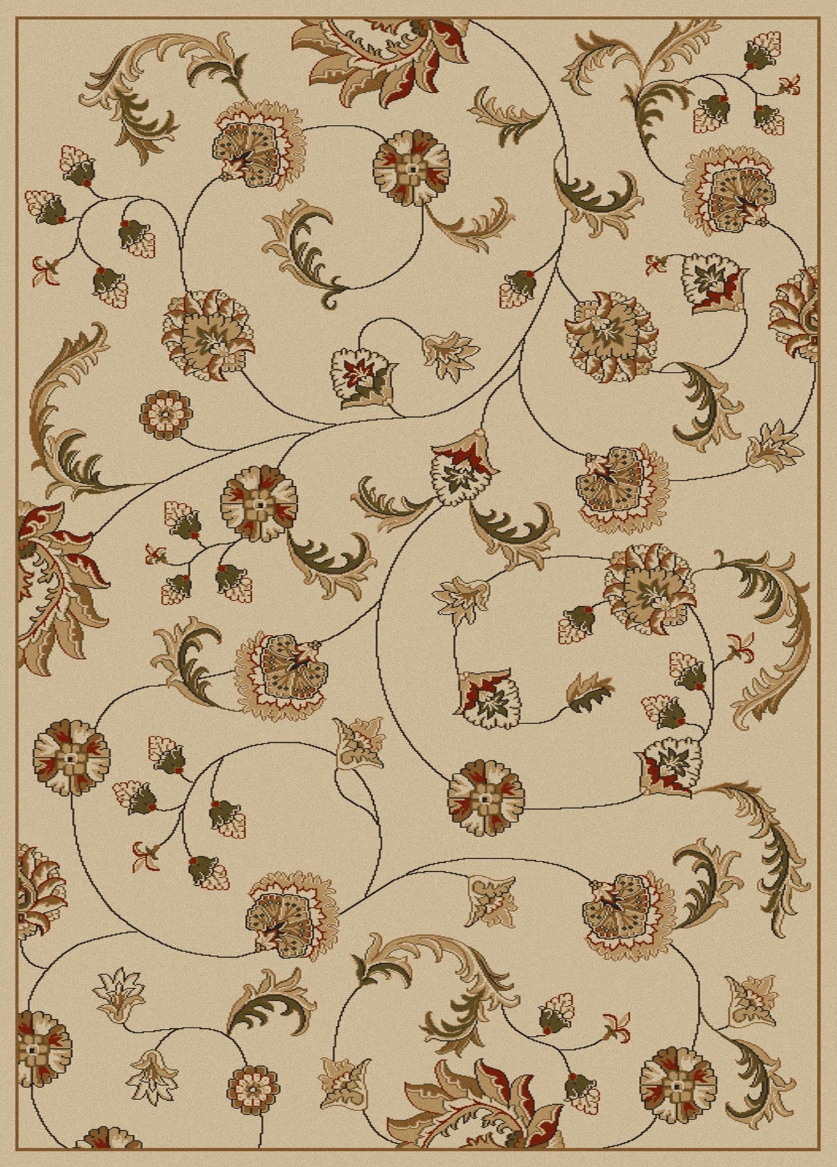 Vozza 1835 Ivory Area Rug (7&#39;9 X 11&#39;)