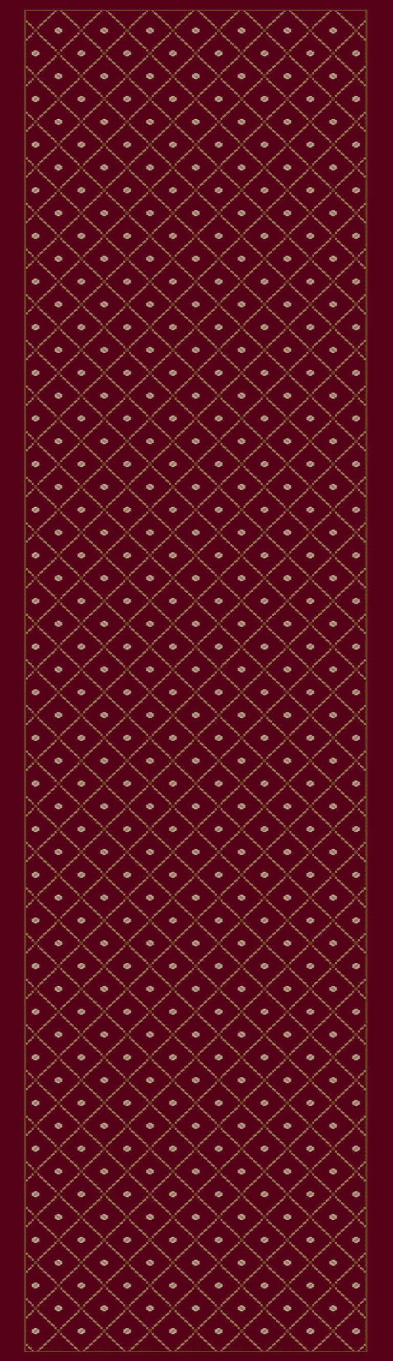 Vozza 782 Red Area Rug (2&#39;2 X 7&#39;7)