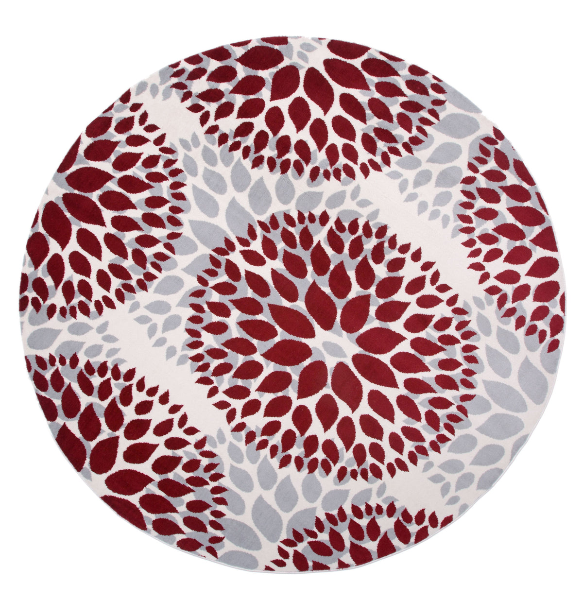 Newport 9099 Red Area Rug 66 Round