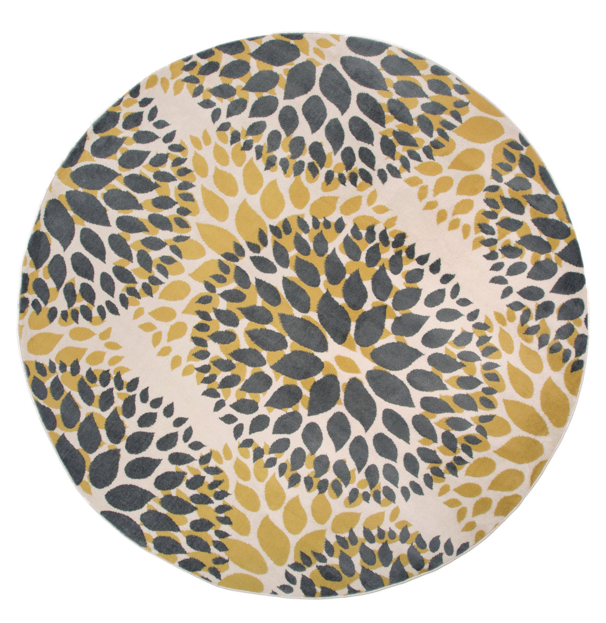Newport 9099 Yellow Area Rug 66 Round