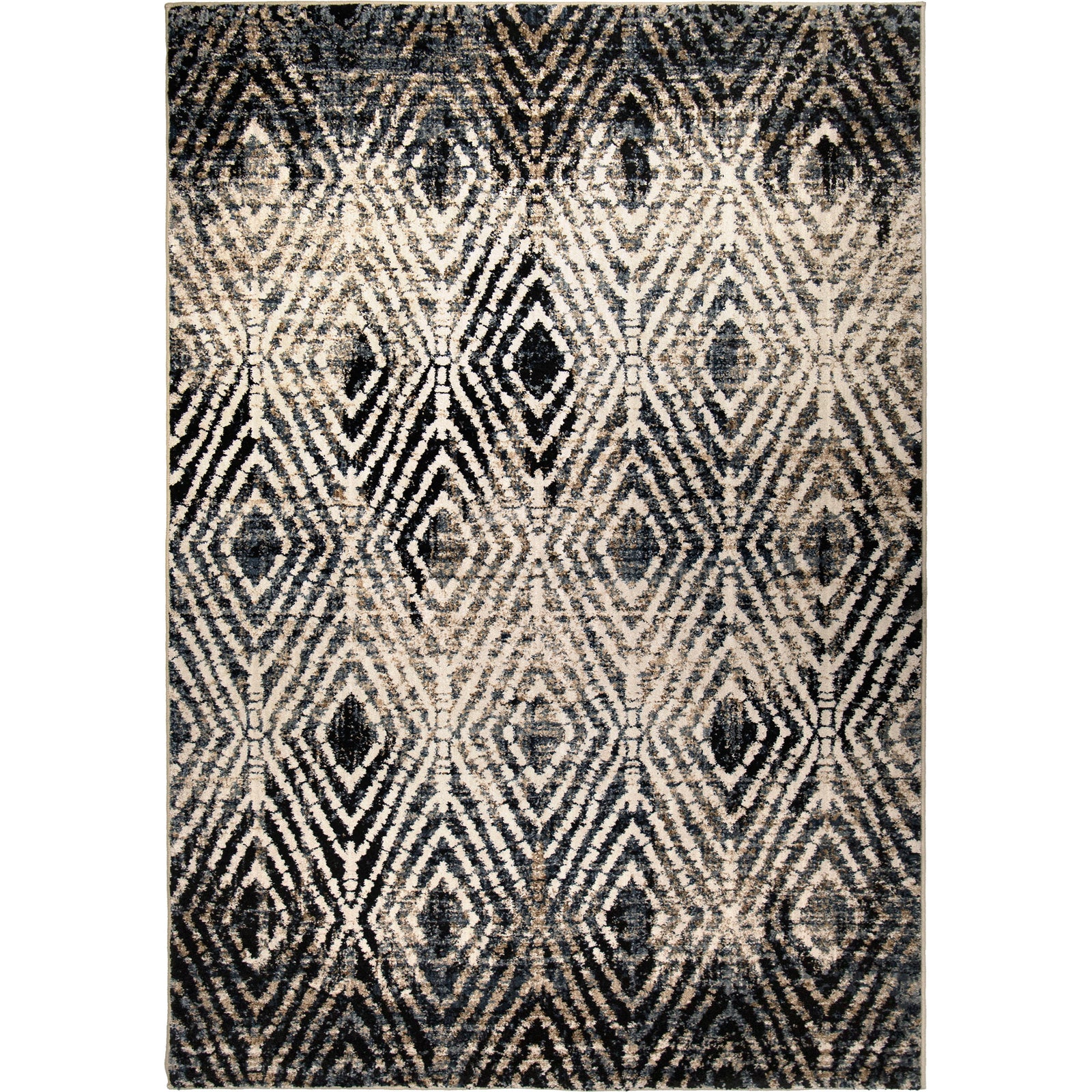 Palmetto Living Adagio Tribal Throne Off White Area Rug - 2'3" x 8'