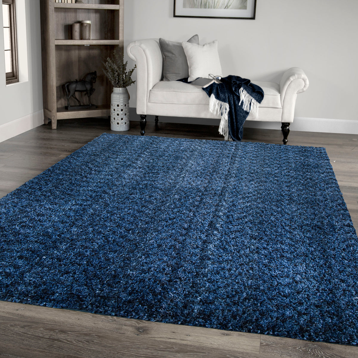 Palmetto Living Cotton Tail Solid Royal Area Rug - 2&#39;3&quot; x 8&#39;0&quot;
